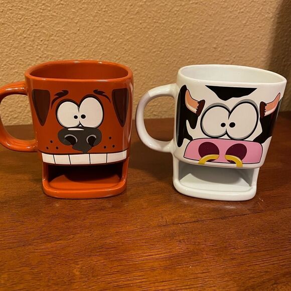 Brew Buddies Cow and Dog Coffee Hot Chocolate Ceramic Cups - Picture 14 of 14